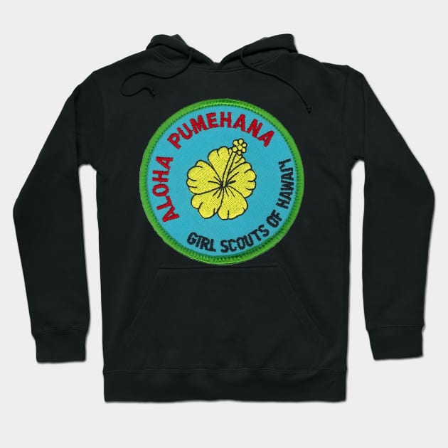 Aloha Pumehana Girl Scouts Patch Hoodie by HaleiwaNorthShoreSign